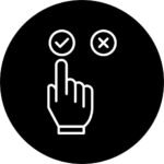 Home good choice icon vector