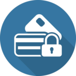 Home pngtree secured credit card icon flat design bank security online vector png image 20779786